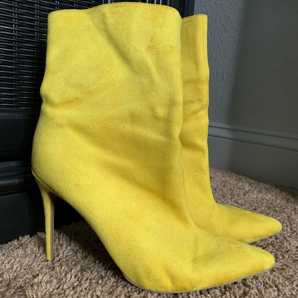 Liliana Yellow Ankle Boot